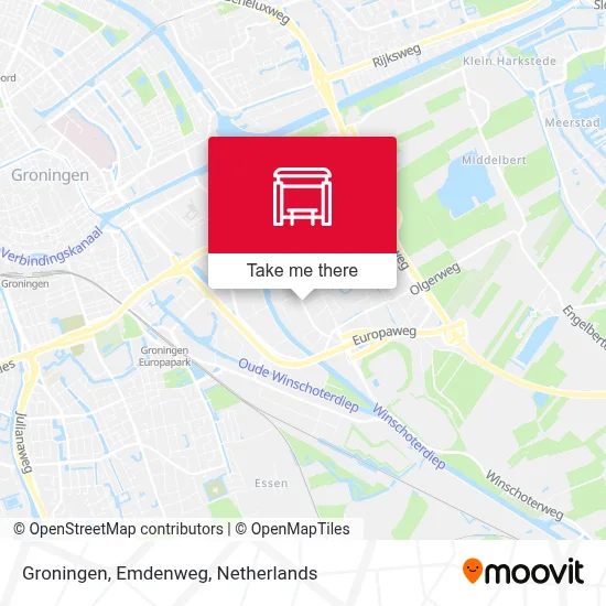 Groningen, Emdenweg map