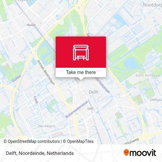 Delft, Noordeinde Karte