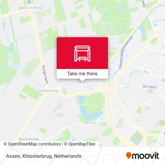 Assen, Kloosterbrug map