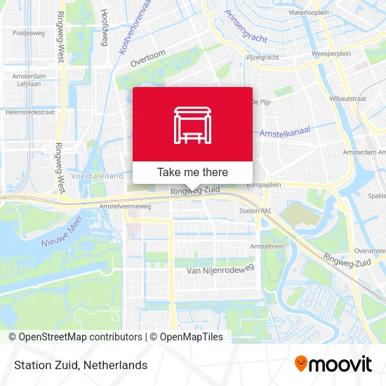 Station Zuid map