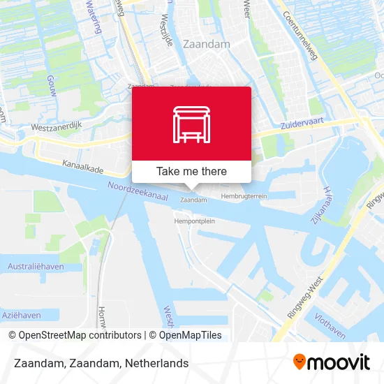 Zaandam, Zaandam map