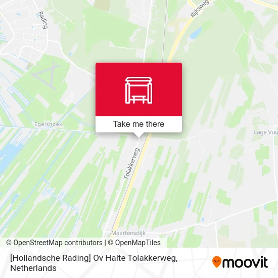 [Hollandsche Rading] Ov Halte Tolakkerweg map