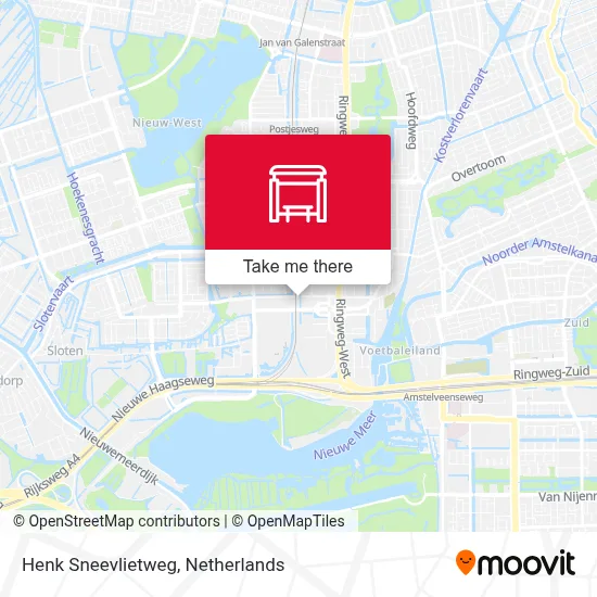 Henk Sneevlietweg map