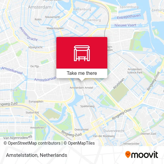 Amstelstation map