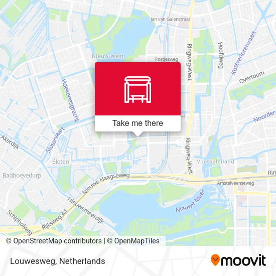 Louwesweg map