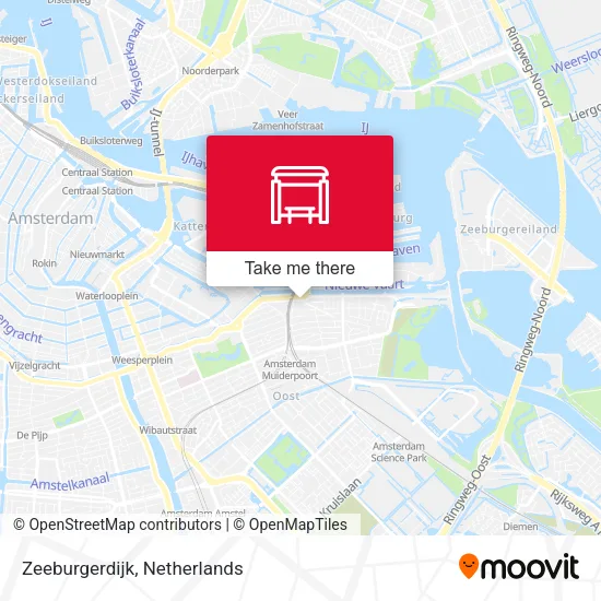 Zeeburgerdijk map