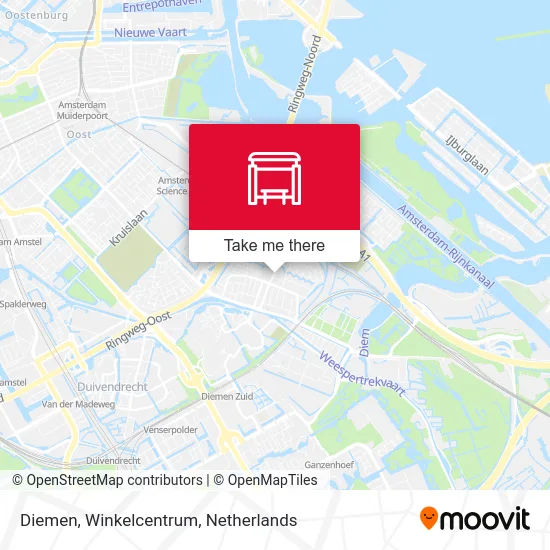 Diemen, Winkelcentrum map