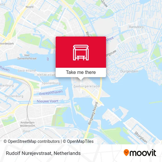 Rudolf Nurejevstraat Karte