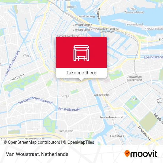 Van Woustraat Karte