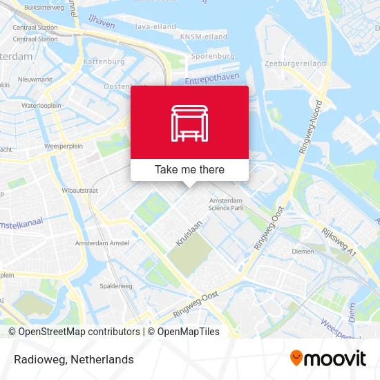Radioweg map