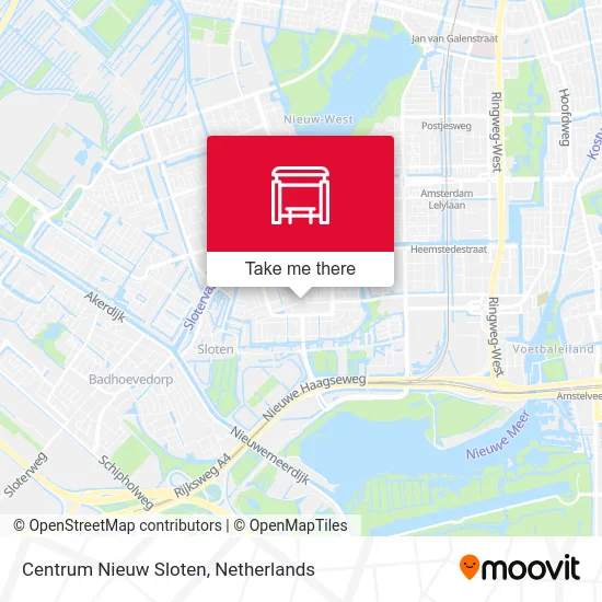 Centrum Nieuw Sloten map