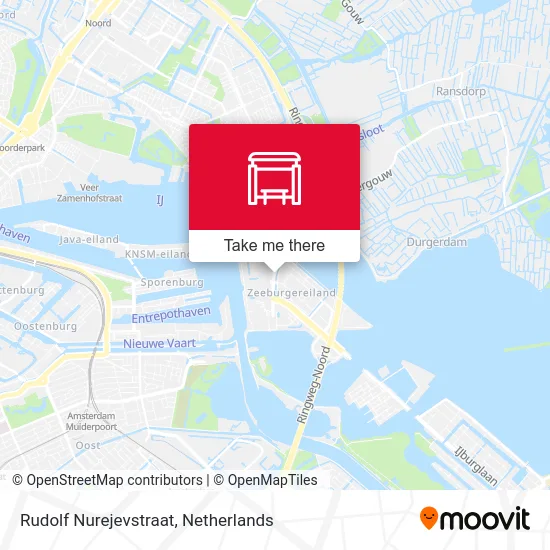 Rudolf Nurejevstraat Karte