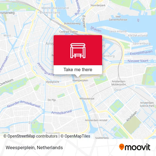 Weesperplein map