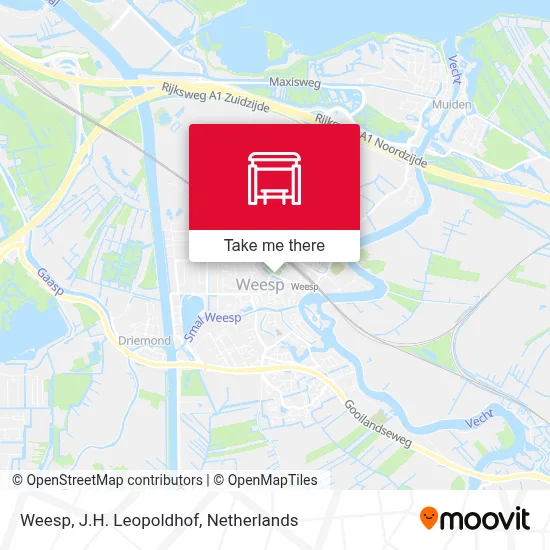 Weesp, J.H. Leopoldhof map