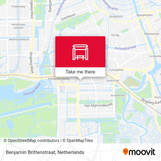 Benjamin Brittenstraat map