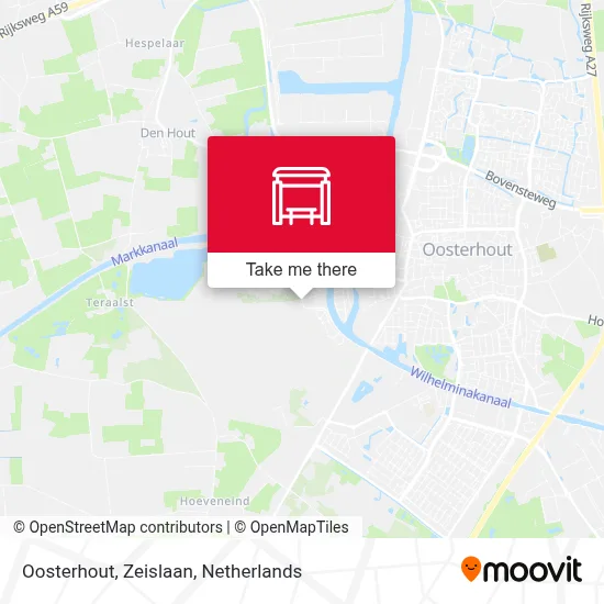 Oosterhout, Zeislaan map