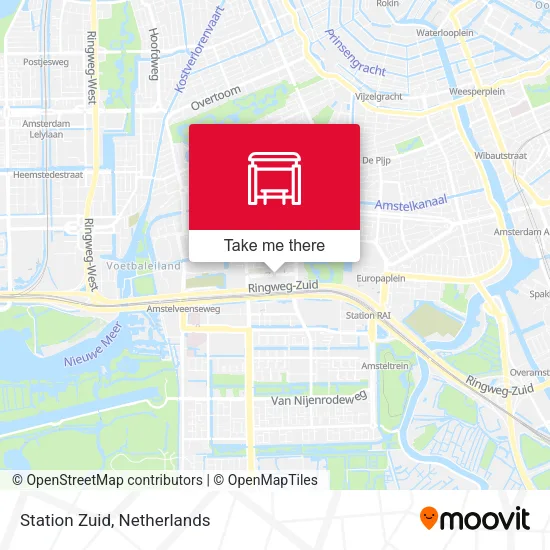 Station Zuid map