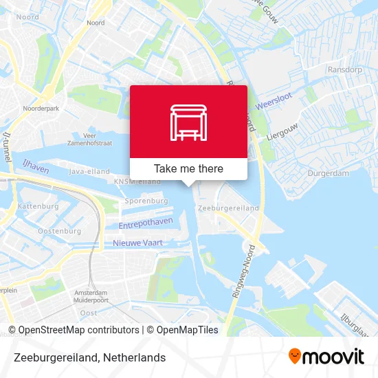 Zeeburgereiland map