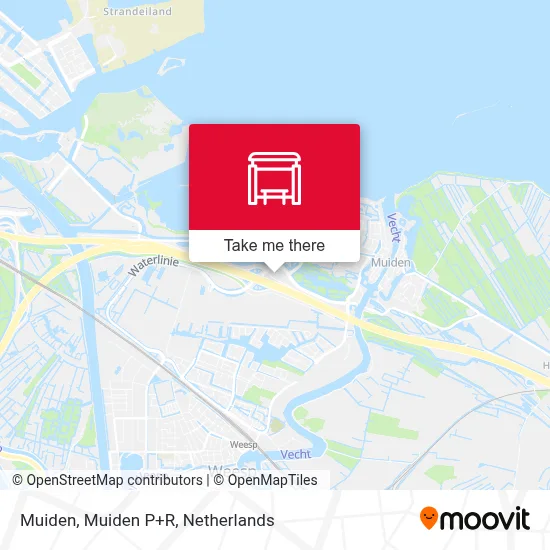 Muiden, Muiden P+R map