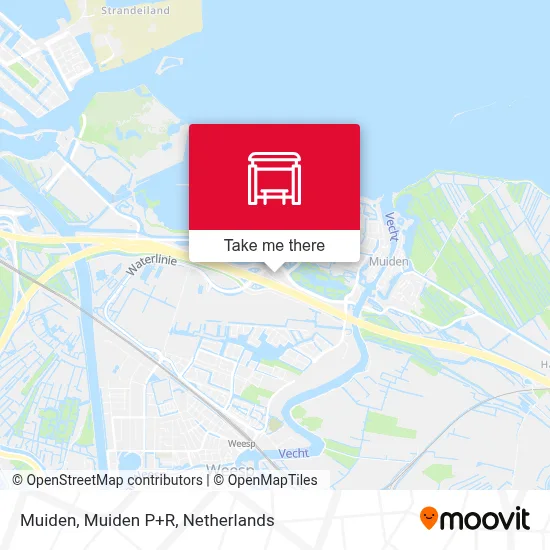 Muiden, Muiden P+R map