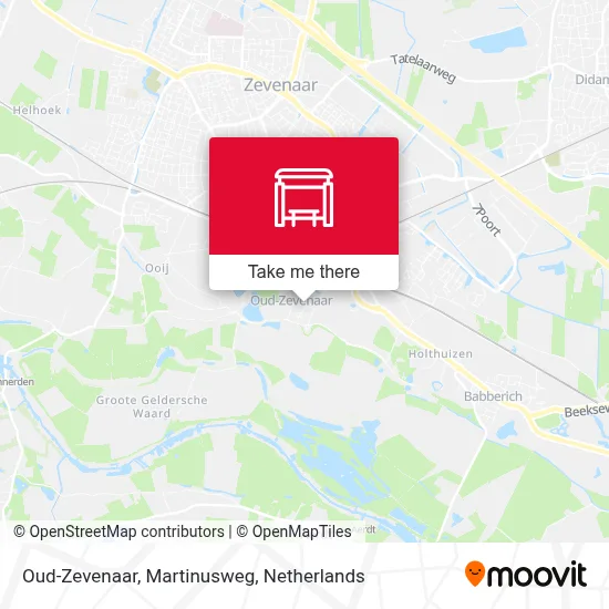 Oud-Zevenaar, Martinusweg map