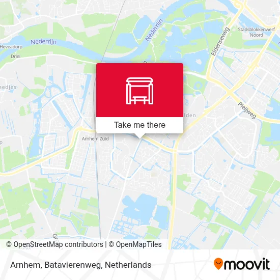 Arnhem, Batavierenweg map