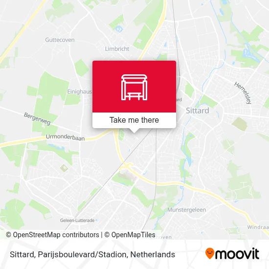 Sittard, Parijsboulevard / Stadion map