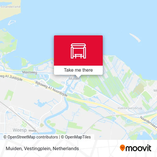 Muiden, Vestingplein map