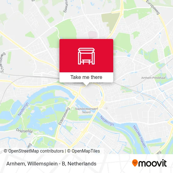 Arnhem, Willemsplein - B map