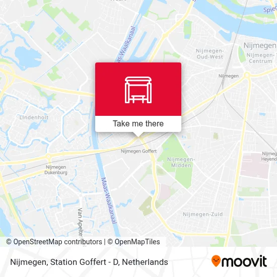 Nijmegen, Station Goffert - D map