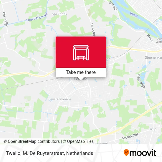 Twello, M. De Ruyterstraat map