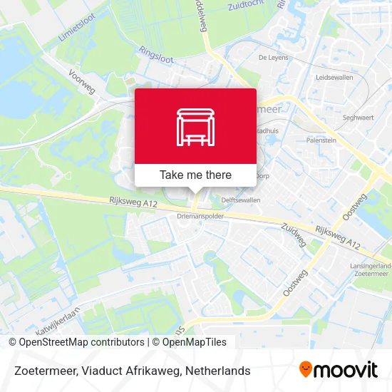 Zoetermeer, Viaduct Afrikaweg map