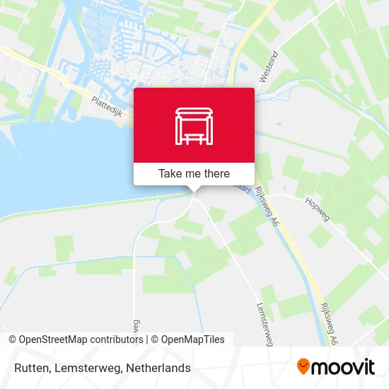 Rutten, Lemsterweg Karte