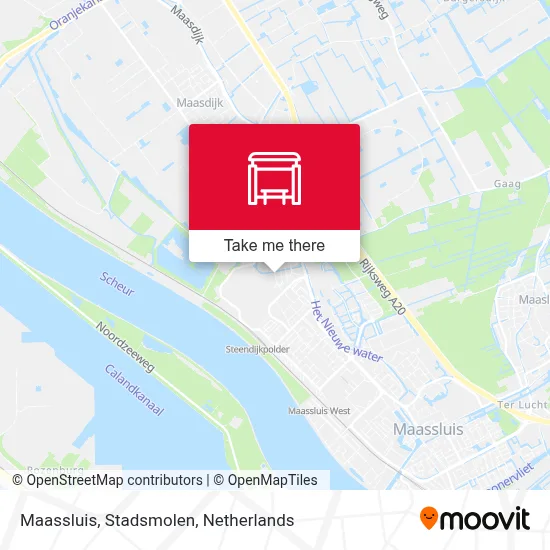 Maassluis, Stadsmolen map