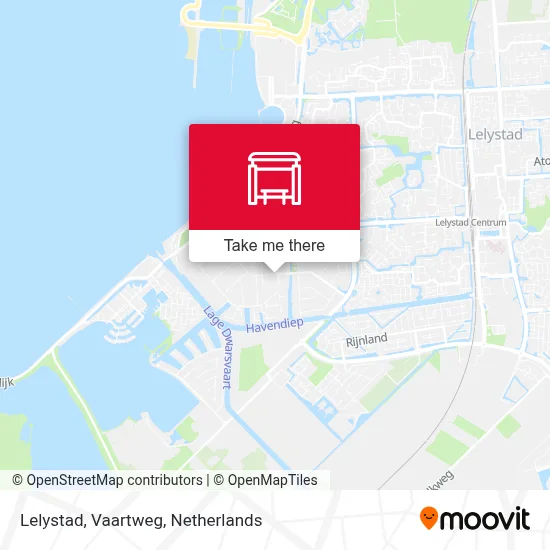 Lelystad, Vaartweg map