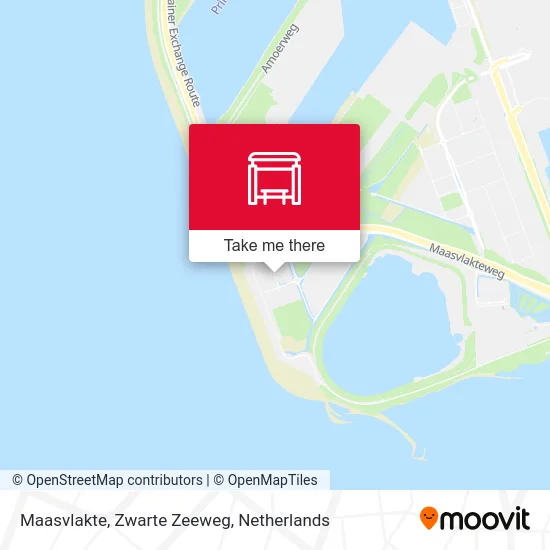 Maasvlakte, Zwarte Zeeweg map
