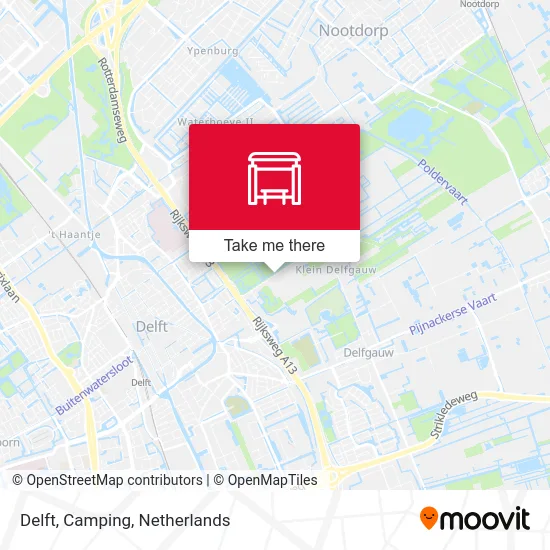 Delft, Camping map