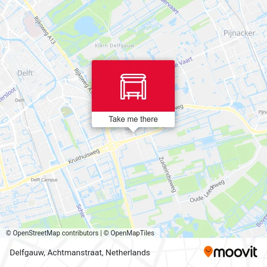 Delfgauw, Achtmanstraat map