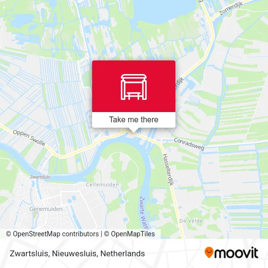 Zwartsluis, Nieuwesluis map