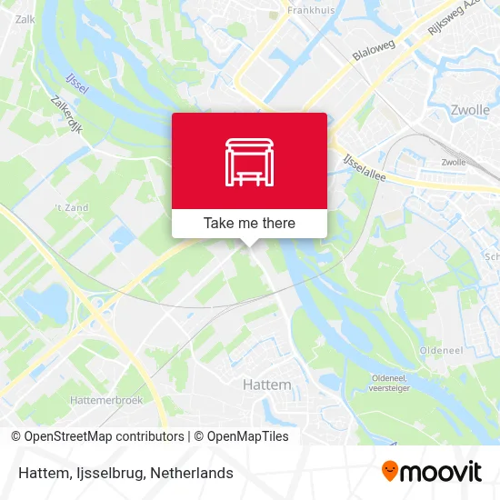 Hattem, Ijsselbrug map