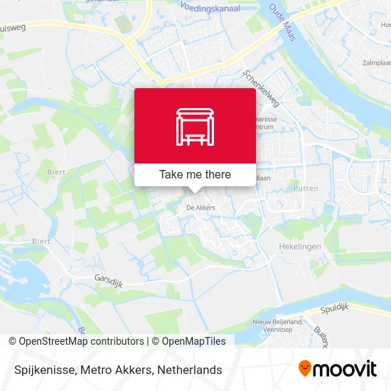 Spijkenisse, Metro Akkers map