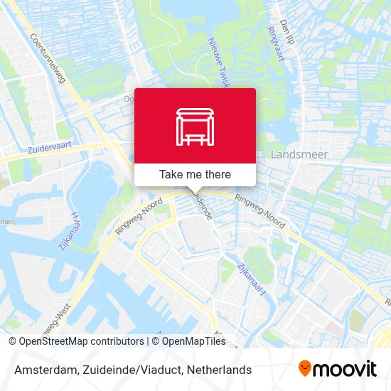 Amsterdam, Zuideinde/Viaduct map