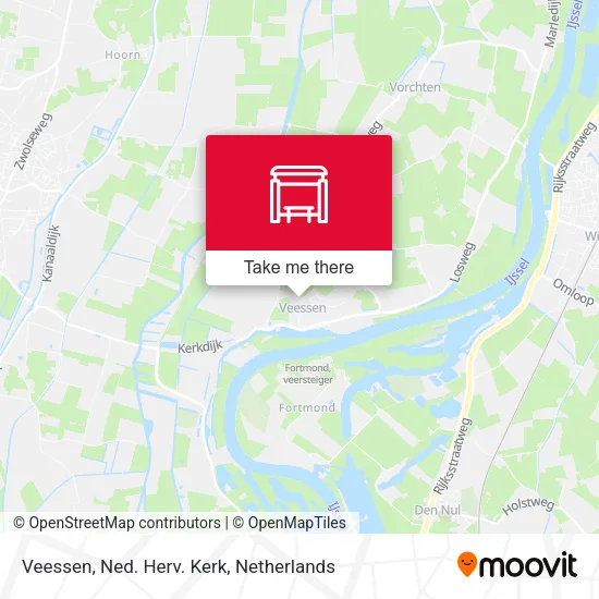 Veessen, Ned. Herv. Kerk map