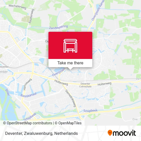 Deventer, Zwaluwenburg map