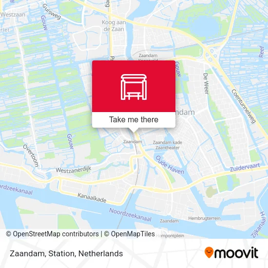Zaandam, Station map