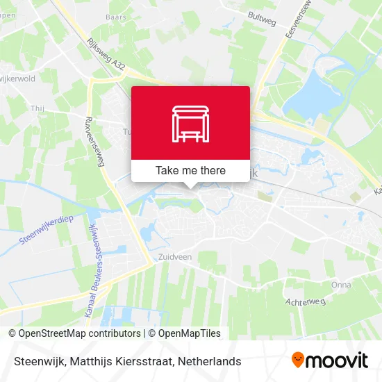 Steenwijk, Matthijs Kiersstraat Karte
