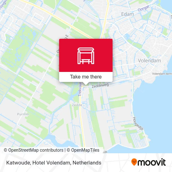 Katwoude, Hotel Volendam map