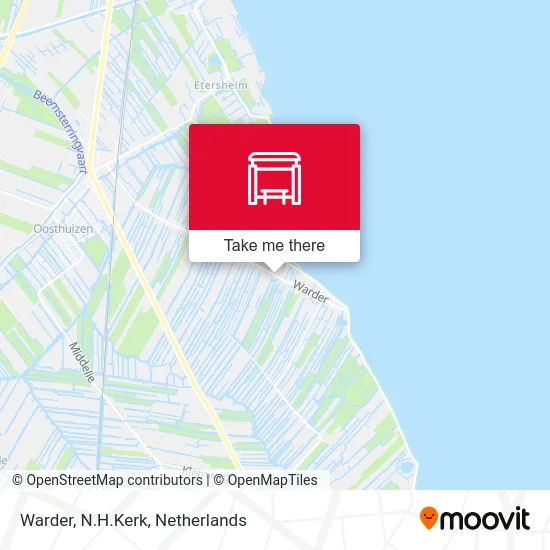 Warder, N.H.Kerk map