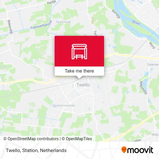 Twello, Station map