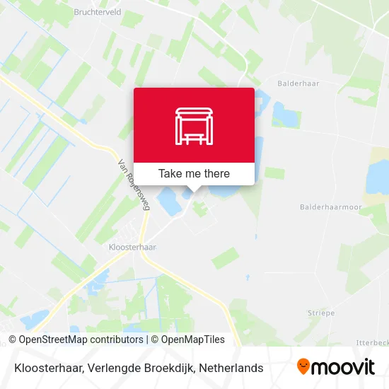 Kloosterhaar, Verlengde Broekdijk map